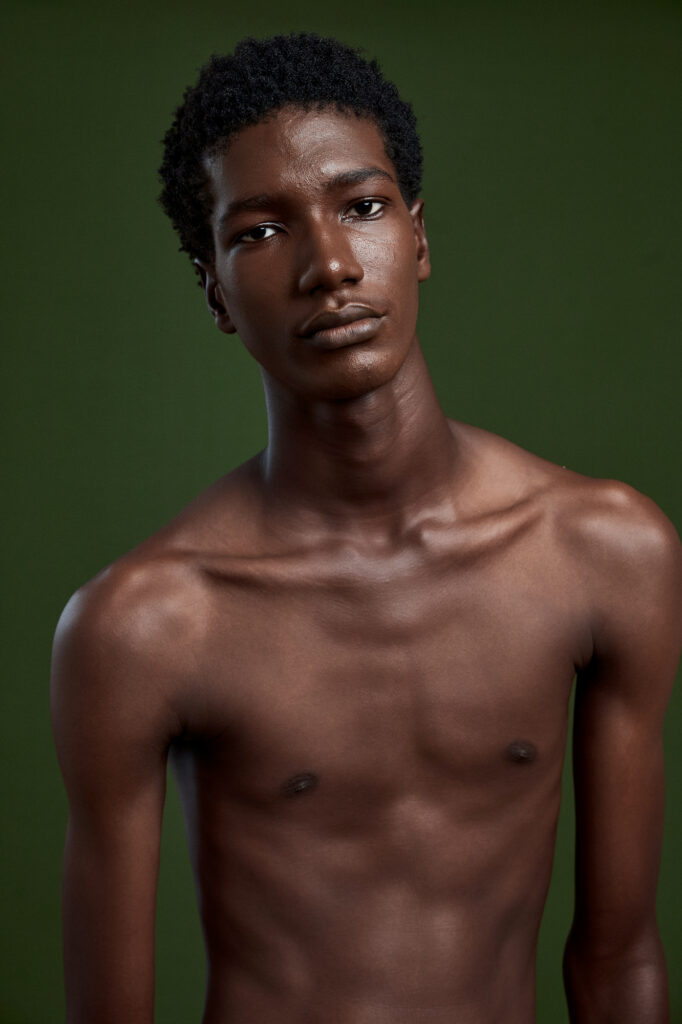 a black male model